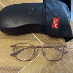 Ray-Ban Rose Gold Glasses (for frame)